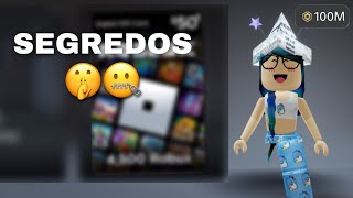 SEGREDOS NO CATÁLOGO DO ROBLOX 🤐🤫 [upl. by Slaby]