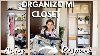 COMO ORGANIZAR UN CLOSET PEQUEÑO ✅  Gran Depuracion y organización de mi Closet amp Habitación [upl. by End]