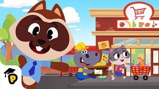 Open For Business Richys Supermarket  Full Episode 11  Kids learning video [upl. by Pillihp]