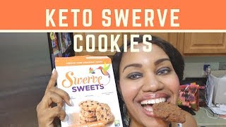 Keto Swerve Chocolate Chip Cookies Low Carb Treats [upl. by Kliment]