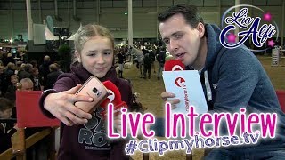 Lia amp Alfi  LiveInterview mit Clipmyhorsetv beim KKCup Münster [upl. by Shaughnessy]