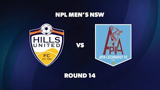 NPL Men’s NSW Round 14 Hills United FC v APIA Leichhardt FC [upl. by Nolie]