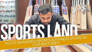 BEST MULTIBRANDED SPORTS amp FITNESS STORE IN COIMBATORE   SPORTS LAND  SINCE 1989  sportsland [upl. by Wartow]