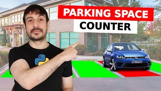 Parking spot detection and counter  Computer vision tutorial [upl. by Malynda]