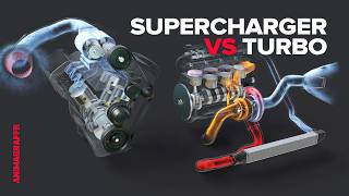 How Superchargers vs Turbos Work [upl. by Ecnarwal917]