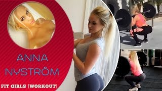 Anna Nyström Gym Workout Routine [upl. by Abram708]