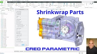 Creo Parametric  Shrinkwrap Parts [upl. by Iduj]