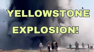 Yellowstones Hydrothermal Explosion Sends Visitors Running Damages Boardwalk Geologist Analysis [upl. by Kohn]