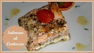 Salmone al Cartoccio  Baked Salmon Fillet eng sub [upl. by Win]