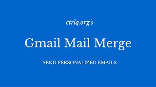 Mail Merge for Gmail with Attachments [upl. by Wons]