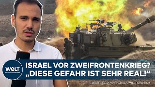 NAHOSTKONFLIKT Angriffe aus Gaza Libanon und Syrien  droht Israel ein Krieg an zwei Fronten [upl. by Enahpad396]