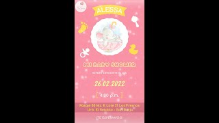 VIDEO INVITACIONES ANIMADAS PARA BABY SHOWER 2024 [upl. by Rodger]