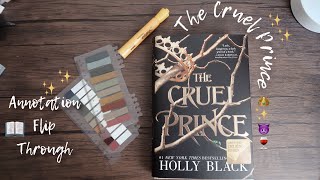 📖annotation flip through the cruel prince👿👑🍷 Bookish ASMR✨ [upl. by Adyl]