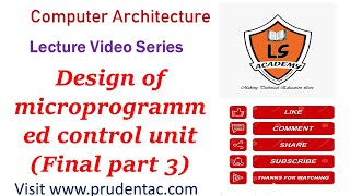 COA  Control Unit Hardwired amp Microprogrammed  Lec 7  GATE CSEIT 2021 Crash Course [upl. by Lasonde]