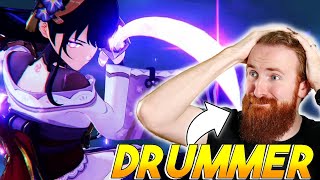 DRUMMER Reacts to FIRST Raiden ShogunEi Boss Theme  Genshin Impact OST [upl. by Kadner]