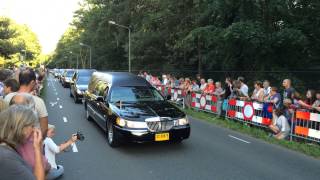 A convoy of hearses carrying victims of the MH17 disaster Hilversum The Netherlands July 24 2014 [upl. by Inaleon]