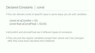 ObjectiveC Tutorial  Lesson 7 Part 1 Constants [upl. by Massab]