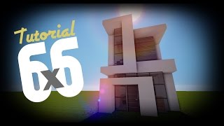 Minecraft Como hacer una casa moderna 6x6  17 [upl. by Lib61]