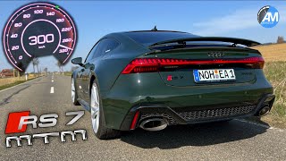 Audi RS7 MTM 722 hp  0300 kmh acceleration🏁  by Automann in 4K [upl. by Buskus313]