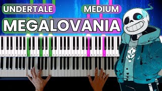 Undertale  Megalovania  Medium Piano Tutorial  Learn To Play Piano [upl. by Oriana]