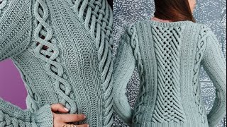 Vogue Knitting Fall 2014 8 Fretwork Pullover [upl. by Fannie]