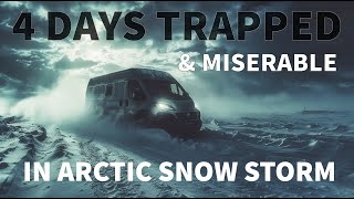 Surviving a Winter of Extreme Van Life Blizzard amp Snow Storm Camping 4 Days Stranded on an Island [upl. by Terrence]