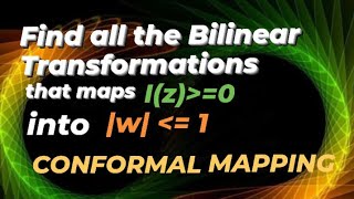 Find all the Bilinear Transf that map the Iz greater than equal to 0 onto the Unit Circular Disc [upl. by Eelyab]