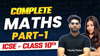 Complete Maths Part 1  ICSE Boards  Class10th [upl. by Kevina69]