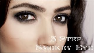 Dramatic Smokey Eye  5 Steps  Makeup Tutorial [upl. by Soulier]