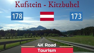 Driving in Tyrol Austrian Alps from Kufstein to Kitzbuhel [upl. by Jordanson]