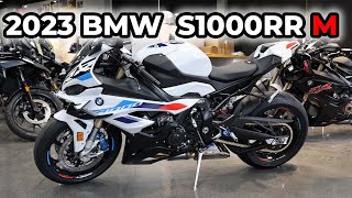 2023 BMW S1000RR M Package  First Look  It Has Carbon Fiber Wheels [upl. by Iluj]