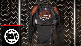 Fox Racing Baseframe Pro D3O Motocross Jacket Roost Guard [upl. by Zetnwahs]