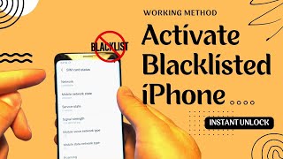 How To Activate Blacklisted iPhone Working Method [upl. by Narod]