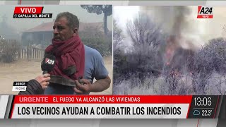 🔥 DRAMÁTICA SITUACIÓN EN CAPILLA DEL MONTE POR LOS INCENDIOS [upl. by Scotney]