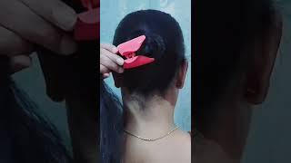 Bun for long hair with clutcher hairstyle [upl. by Lavro]