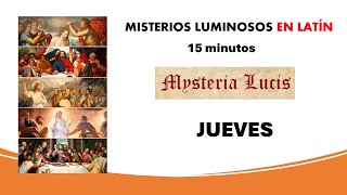 Rosario breve en latín en 15 minutos Misterios luminosos [upl. by Oj]