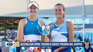 Australian Open Federica Urgesi trionfa nel doppio [upl. by Eladnor]