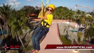 Tirolesa Guia Vertical  Veneza Water Park [upl. by Goldner]