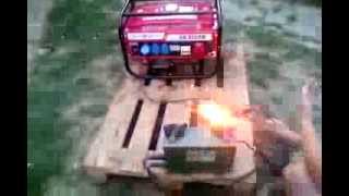 Generator Swiss Kraft sk8500w proba sudura [upl. by Amri]