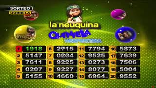 SORTEO DE QUINIELA VESPERTINO Nº 28983  220724  LOTERIA LA NEUQUINA [upl. by Emyam]