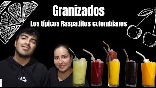 Granizados los típicos raspaditos colombianosrefreshing granizado cooking cool [upl. by Sirromed578]