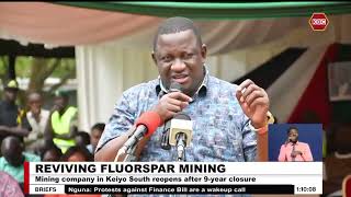 Fluorspar mining company in Keiyo South reopens after 9year closure [upl. by Teador]