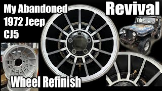 1972 Jeep CJ5 Revival Vintage Wheel Refinish Appliance Vector Hurricane Cyclone Duplicolor Paint [upl. by Aggri]