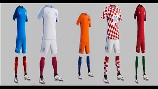 TOP  20 OS UNIFORMES MAIS BONITOS DAS SELEÇÕES 2016 [upl. by Eenahs859]