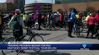 Training program begins for Kenutcky Derby Festivals 2024 Tour de Lou cycling race [upl. by Tollman804]