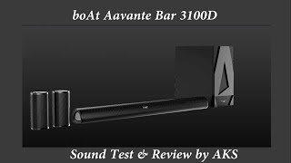 boAt Aavante Bar 3100D Sound Test amp Review by AKS [upl. by Smith]