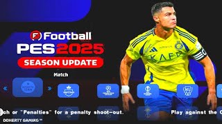 eFootball PES 2025 PPSSPP Download English Commentary Original Camera Real Faces Best Graphics [upl. by Suitangi838]