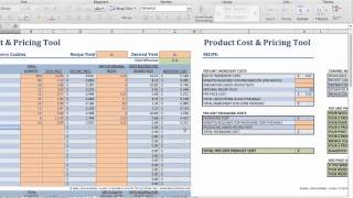 Food Product Cost amp Pricing Tutorial [upl. by Llerrem]