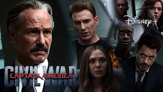 Captain America Civil War  Thaddeus Ross  Sokovia Accords Scene  Disney 2016 [upl. by Heyer]