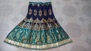 रेडीमेड लहंगे को फिटींग करने का आसान तरीका। oversize lehenga fiting। lehenga stitching hack [upl. by Alderson]